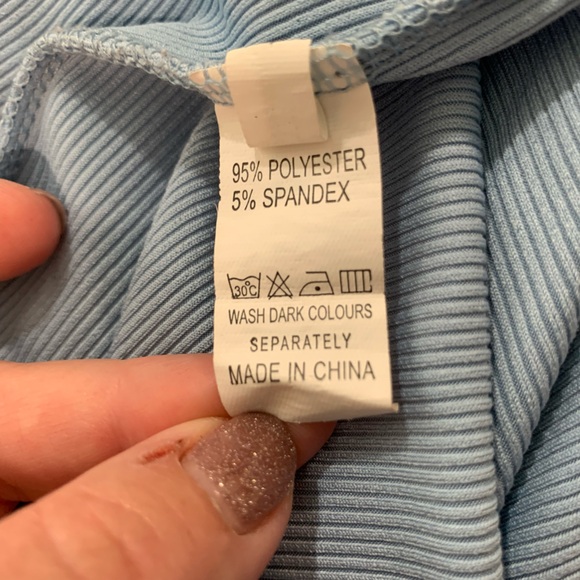 Long blue jumpsuit - Picture 5 of 7